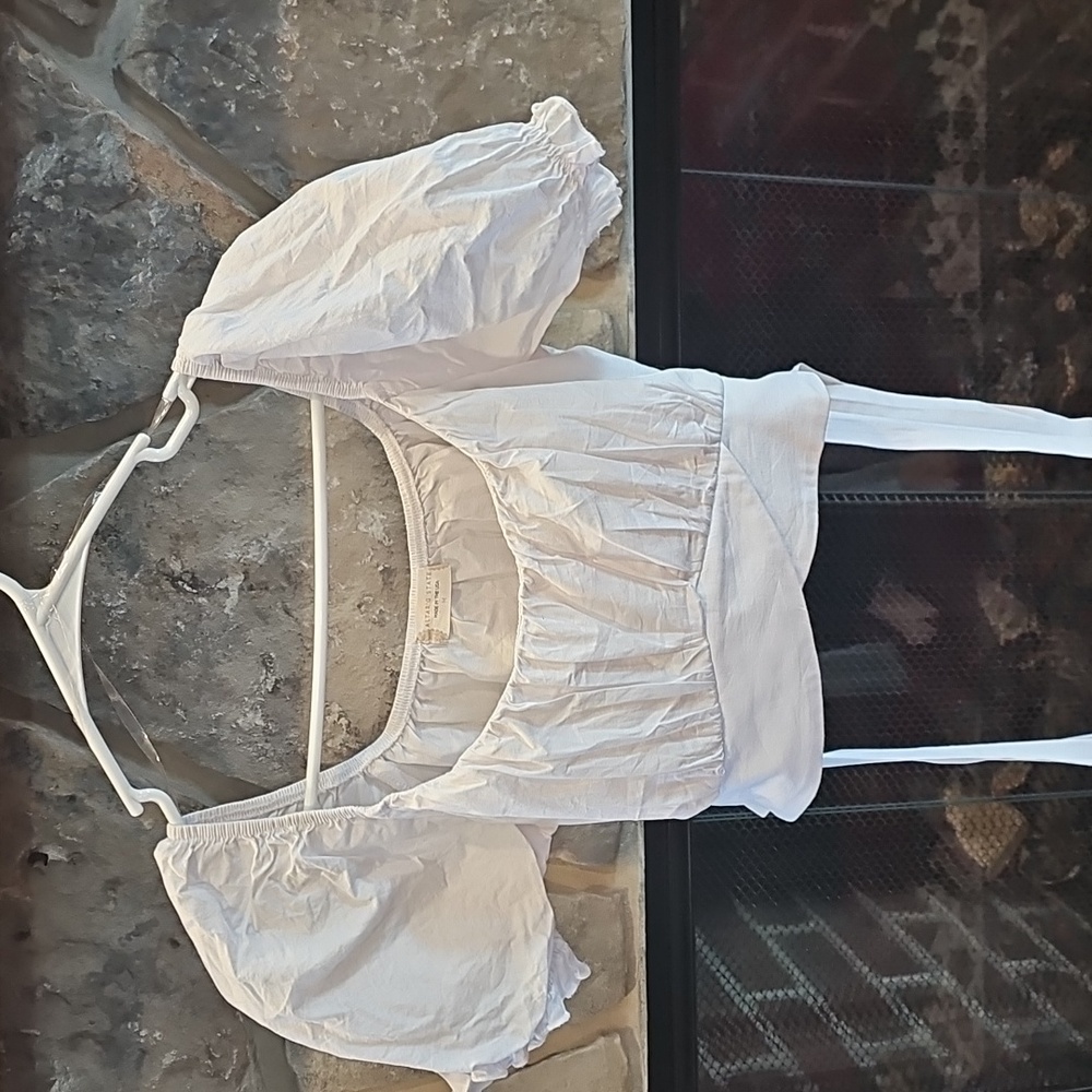GUC Altar'd State White Crop Top Medium